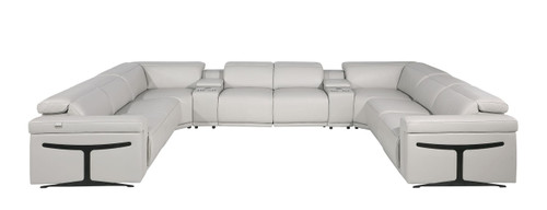 1126 - 10-Piece U-Shaped Sectional Sofa In With 4 Power Recliners & Power Headrests
