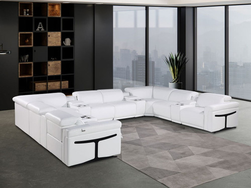 1126 - 12-Piece U-Shaped Sectional Sofa In With 4 Power Recliners & Power Headrests