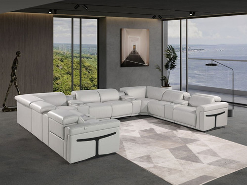 1126 - 12-Piece U-Shaped Sectional Sofa In With 4 Power Recliners & Power Headrests