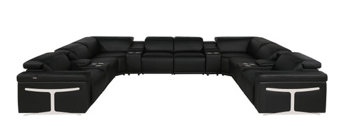 1126 - 12-Piece U-Shaped Sectional Sofa In With 4 Power Recliners & Power Headrests