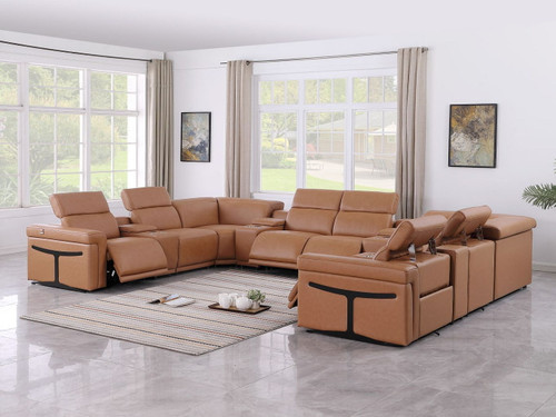 1126 - 12-Piece U-Shaped Sectional Sofa In With 4 Power Recliners & Power Headrests
