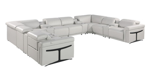 1126 - 12-Piece U-Shaped Sectional Sofa In With 4 Power Recliners & Power Headrests
