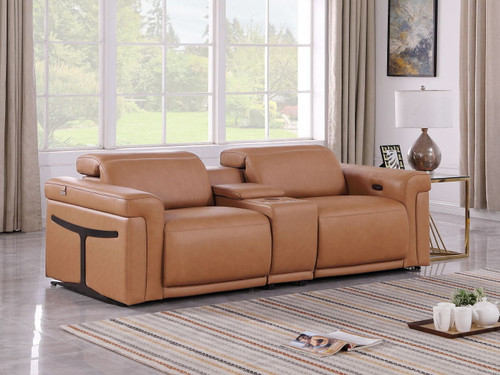 1126 - 3-Piece Modular Power Reclining Loveseat In With 2 Power Recliners & Power Headrests