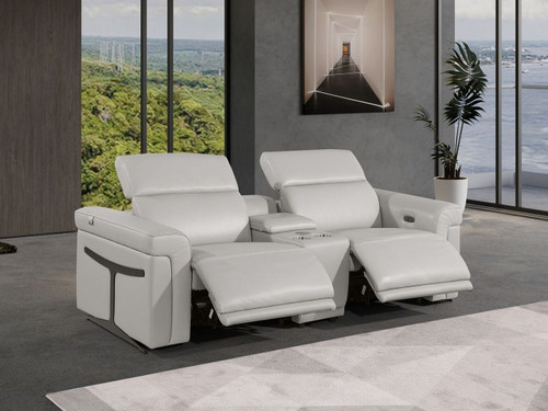1126 - 3-Piece Modular Power Reclining Loveseat In With 2 Power Recliners & Power Headrests