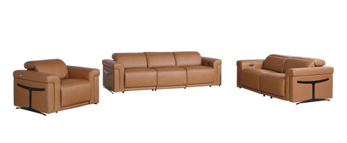 1126 - 6-Piece Modular Power Reclining Sofa, Loveseat & Chair Set In With 6 Power Recliners & Power Headrests