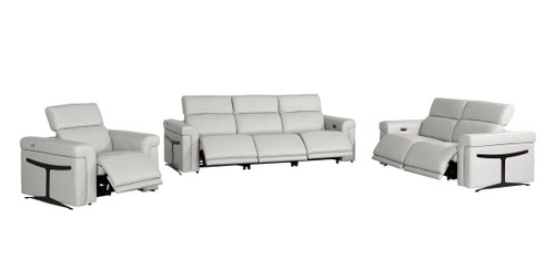 1126 - 6-Piece Modular Power Reclining Sofa, Loveseat & Chair Set In With 6 Power Recliners & Power Headrests
