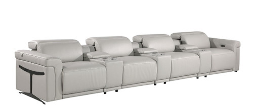 1126 - 7-Piece Modular Power Reclining Sofa In With 4 Power Recliners & Power Headrests