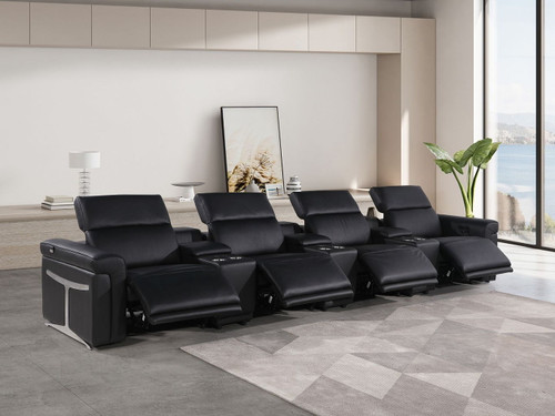 1126 - 7-Piece Modular Power Reclining Sofa In With 4 Power Recliners & Power Headrests