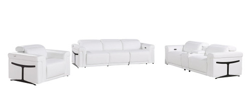 1126 - 7-Piece Modular Power Reclining Sofa, Loveseat & Chair Set In With 5 Power Recliners & Power Headrests