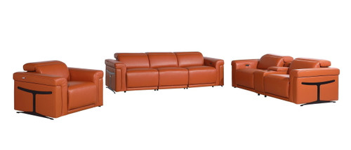 1126 - 7-Piece Modular Power Reclining Sofa, Loveseat & Chair Set In With 5 Power Recliners & Power Headrests