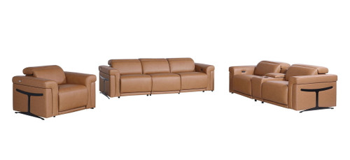 1126 - 7-Piece Modular Power Reclining Sofa, Loveseat & Chair Set In With 6 Power Recliners & Power Headrests
