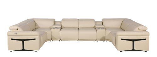 1126 - 8-Piece U-Shaped Sectional Sofa In With 2 Power Recliners & Power Headrests