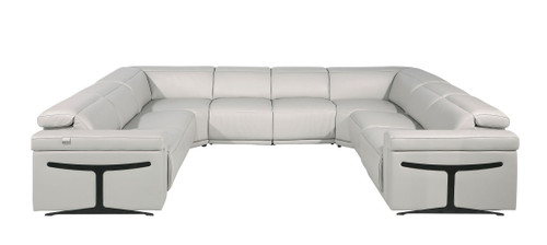 1126 - 8-Piece U-Shaped Sectional Sofa In With 4 Power Recliners & Power Headrests