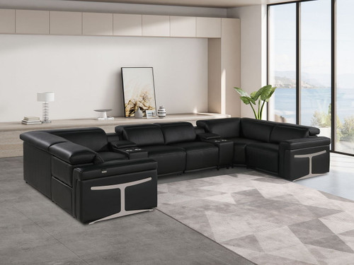 1126 - 8-Piece U-Shaped Sectional Sofa In With 4 Power Recliners & Power Headrest