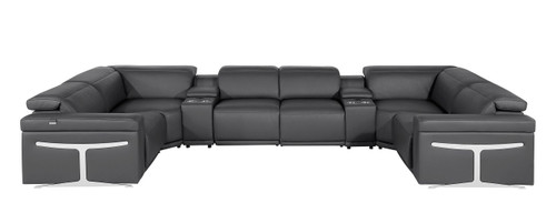 1126 - 8-Piece U-Shaped Sectional Sofa In With 4 Power Recliners & Power Headrest