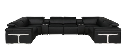 1126 - 8-Piece U-Shaped Sectional Sofa In With 4 Power Recliners & Power Headrest