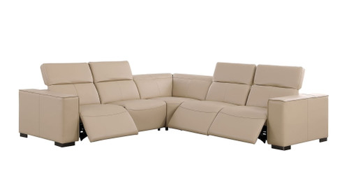 1208 - Leather Reclining Set (Sofa & Loveseat With 4 Power Recliners)