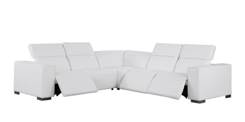 1208 - Leather Reclining Set (Sofa & Loveseat With 4 Power Recliners)