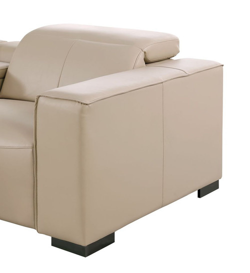 1208 - Leather Reclining Set (Sofa, Loveseat & Chair With 6 Power Recliners)