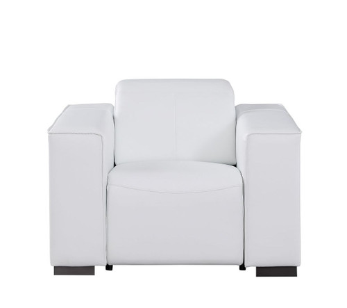 1208 - Leather Power Reclining Chair With Power Headrest