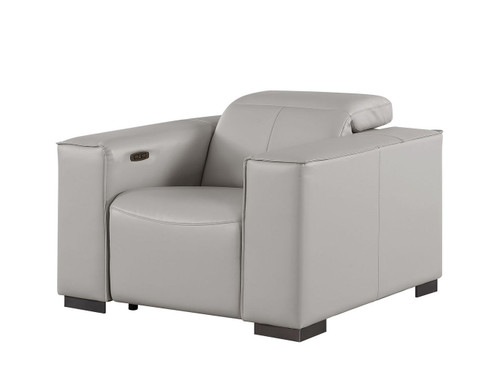 1208 - Leather Power Reclining Chair With Power Headrest
