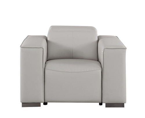 1208 - Leather Power Reclining Chair With Power Headrest