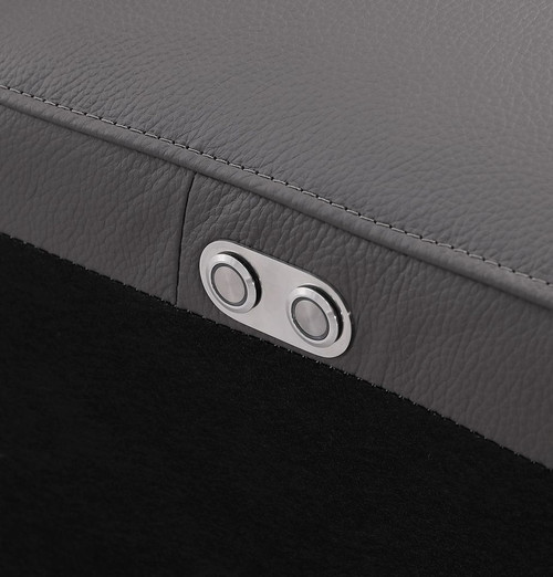 1208 - Leather Reclining Set (Sofa & Loveseat With Four Power Recliners)