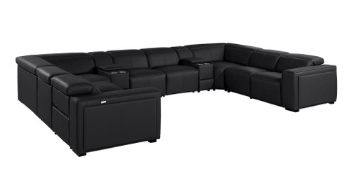1224 - 10-Piece U-Shaped Sectional Sofa In With 4 Power Recliners & Power Headrests