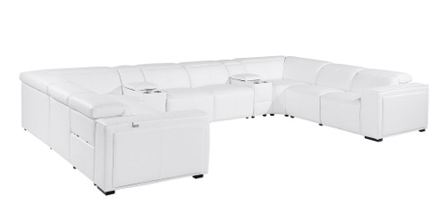 1224 - 10-Piece U-Shaped Sectional Sofa In With 4 Power Recliners & Power Headrests