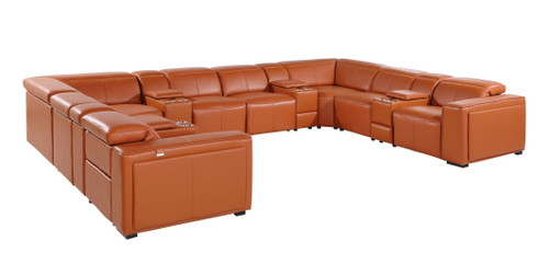 1224 - 12-Piece U-Shaped Sectional Sofa In With 4 Power Recliners & Power Headrests