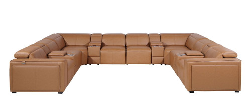 1224 - 12-Piece U-Shaped Sectional Sofa In With 4 Power Recliners & Power Headrests