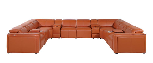 1224 - 12-Piece U-Shaped Sectional Sofa In With 4 Power Recliners & Power Headrests