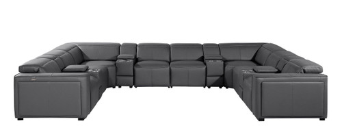 1224 - 12-Piece U-Shaped Sectional Sofa In With 4 Power Recliners & Power Headrests