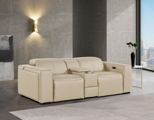 1224 - 3-Piece Modular Power Reclining Loveseat In With 2 Power Recliners & Power Headrests