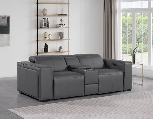 1224 - 3-Piece Modular Power Reclining Loveseat In With 2 Power Recliners & Power Headrests