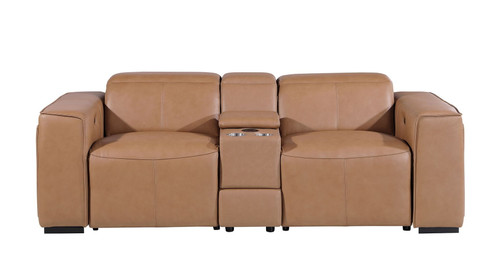 1224 - 3-Piece Modular Power Reclining Loveseat In With 2 Power Recliners & Power Headrests