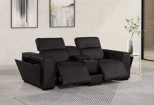 1224 - 3-Piece Modular Power Reclining Loveseat In With 2 Power Recliners & Power Headrests