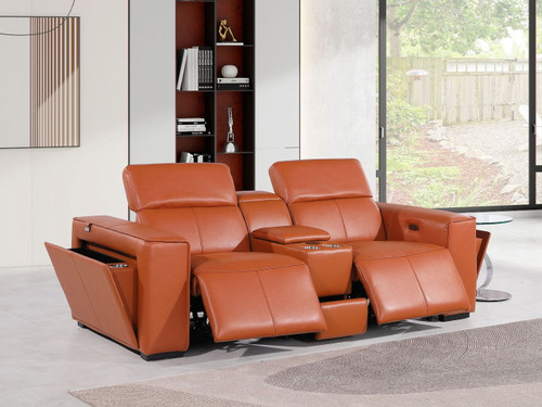 1224 - 3-Piece Modular Power Reclining Loveseat In With 2 Power Recliners & Power Headrests