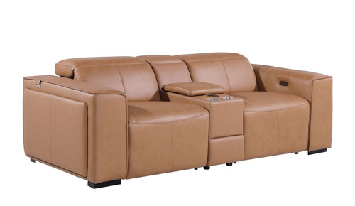 1224 - 3-Piece Modular Power Reclining Loveseat In With 2 Power Recliners & Power Headrests