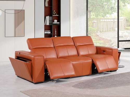 1224 - 3-Piece Modular Power Reclining Sofa In With 2 Power Recliners & Power Headrests