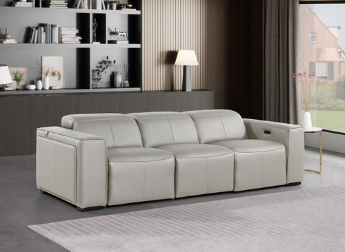1224 - 3-Piece Modular Power Reclining Sofa In With 3 Power Recliners & Power Headrests
