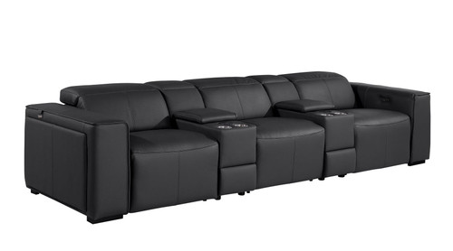 1224 - 5-Piece Modular Power Reclining Sofa In With 3 Power Recliners & Power Headrests