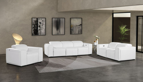 1224 - 6-Piece Modular Power Reclining Sofa, Loveseat & Chair Set In With 5 Power Recliners & Power Headrests