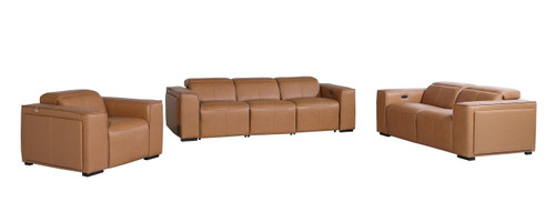 1224 - 6-Piece Modular Power Reclining Sofa, Loveseat & Chair Set In With 5 Power Recliners & Power Headrests