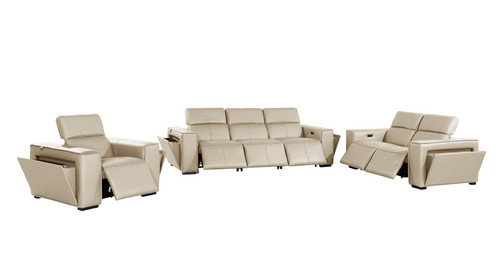 1224 - 6-Piece Modular Power Reclining Sofa, Loveseat & Chair Set In With 6 Power Recliners & Power Headrests