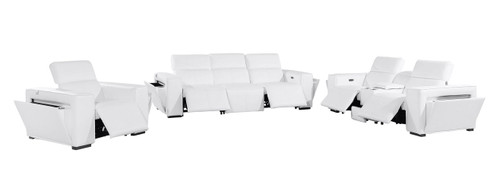 1224 - 7-Piece Modular Power Reclining Sofa, Loveseat & Chair Set In With 5 Power Recliners & Power Headrests