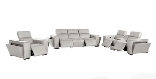1224 - 7-Piece Modular Power Reclining Sofa, Loveseat & Chair Set In With 5 Power Recliners & Power Headrests
