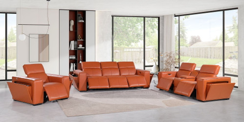 1224 - 7-Piece Modular Power Reclining Sofa, Loveseat & Chair Set In With 6 Power Recliners & Power Headrests