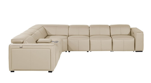 1224 - 7-Piece L-Shaped Sectional Sofa In With 4 Power Recliners & Power Headrests