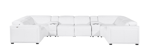 1224 - 8-Piece U-Shaped Sectional Sofa In With 2 Power Recliners & Power Headrests